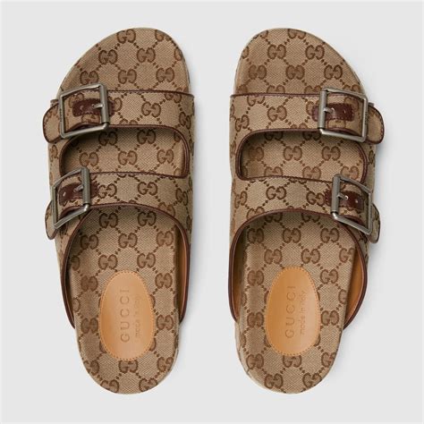 gucci strap slide sandal|Gucci slides clearance.